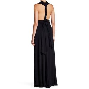 Customizable Soprano Jersey Maxi Dress in Black